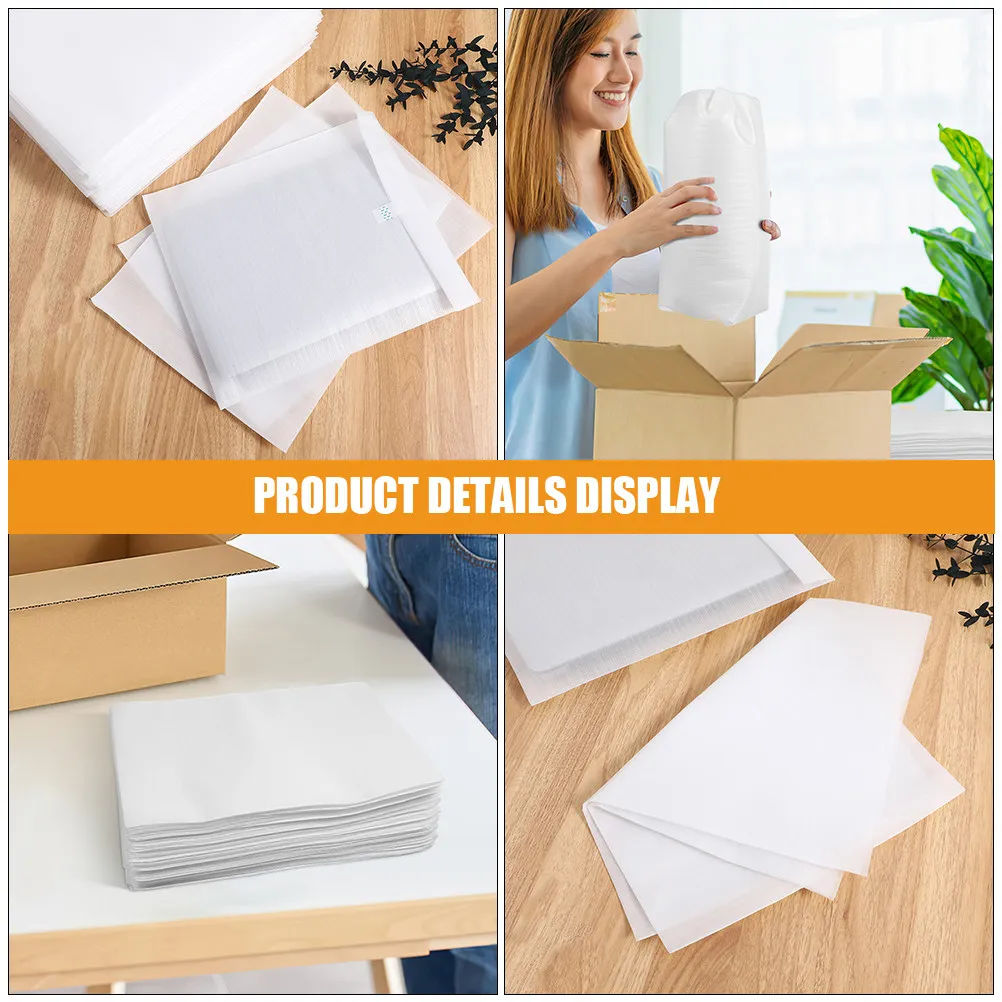 100Pcs 방수 Epe 폼 포장 가방 깨지기 쉬운 물품 운송용 쿠션재 접시 유리제품 컵 이동 포장