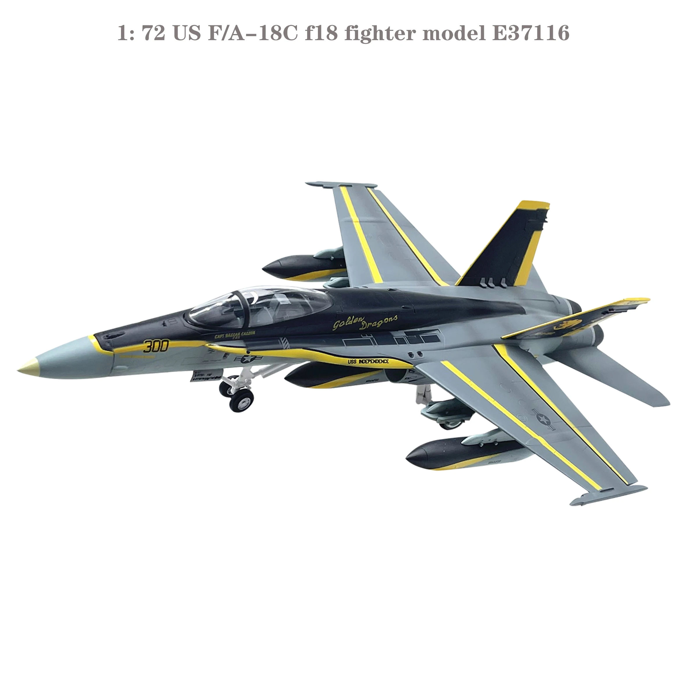 

1: 72 US F/A-18C f18 fighter model E37116 Finished product collection model