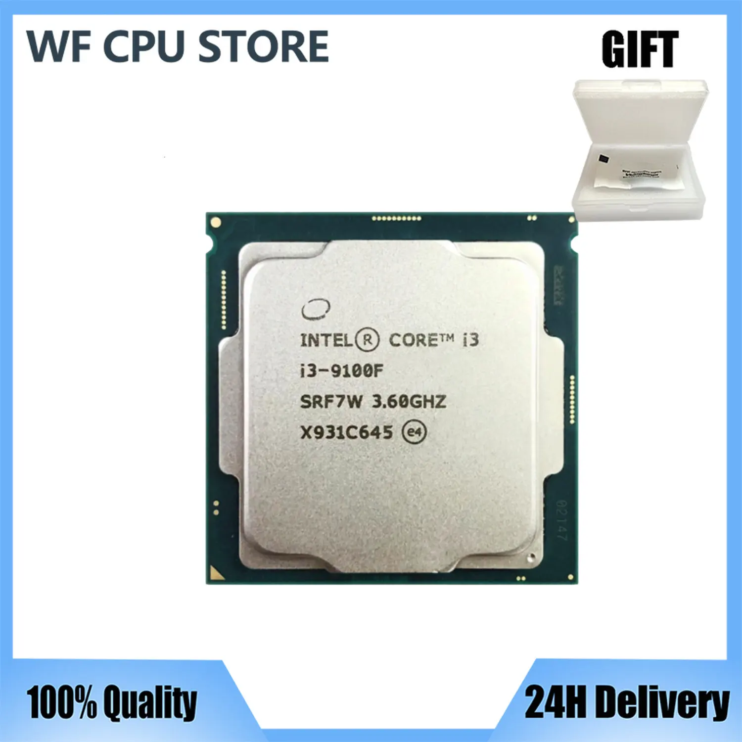 

Intel Core i3-9100F i3 9100F 3.6 GHz SRF7W /SRF6N Quad-Core Quad-Thread CPU 65W 6M ProcessorLGA 1151