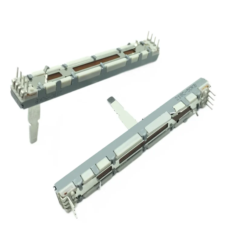 1pcs Original Travel RS60 Series Straight slip potentiometer DCV1011 50KBX2 8pins handle height 20mm CMX-3000 CMX-5000