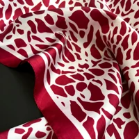 Luxury Square Silk Scarf for Women Hijab Hair Bands Neckerchief Female Satin Shawl Ribbon Headband Fashion Wraps Bandana 2024 3