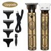 RESUXI JM-700A Zero Gapped Professional Hair Trimmer Wireless Electric Haircut Kit Mens Clippers USB Stainless Steel 10W 1500mah 1