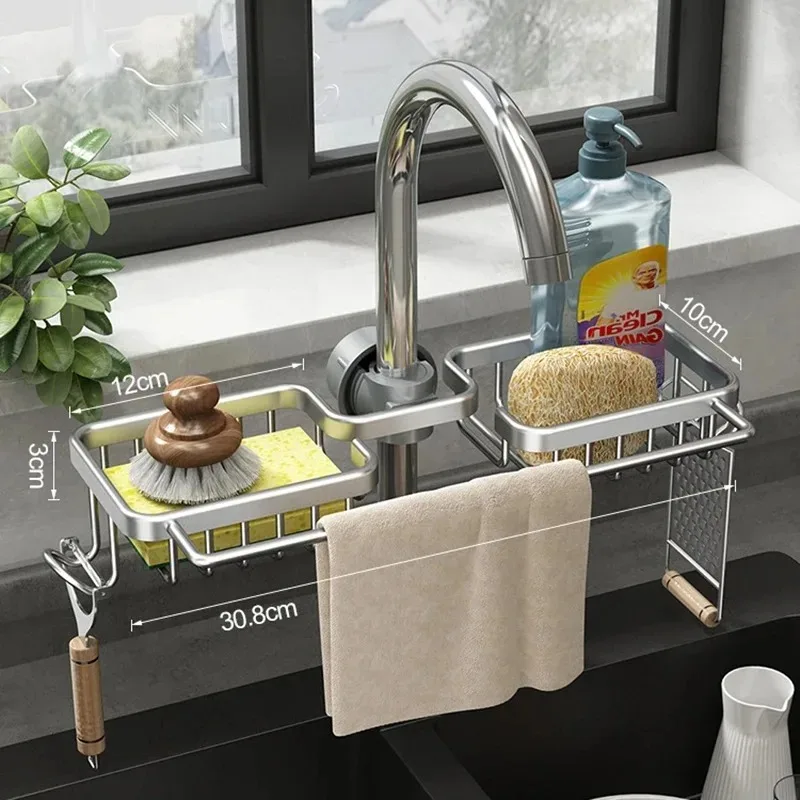 Kitchen Storage Rack Dish Drying Rack Wall Shelf Supplies Towel Sink Racks Fixture Home Improvement Kitchen Cabinet Storage kitchen storage rack magnetic storage rack dish drying rack kitchen organizer sponge rack spice storage shelf detergent sponge rack kitchen organizer rack