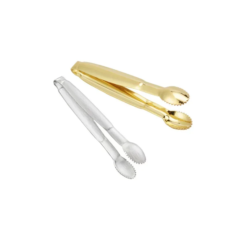 Stainless Steel Tongs Tea Bag Tongs Coffee Sugar Clip Stainless Steel Tweezer Mini Clamp Tong Clips Coffee Little Tea Clips Hot Kitchen Bar Tool Supply 1pc