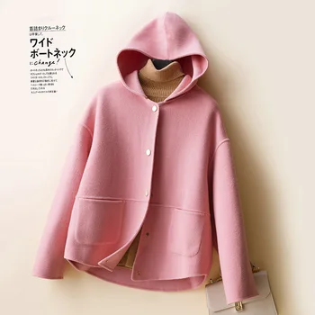 Double-sided Wool Coat Women's Short Style  Autumn/Winter New Small Hepburn Style Women's Wool Coat