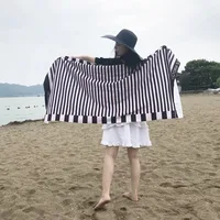 Ultra Fine Fiber Beach Towels with Increased Water Absorption, Good for Beach Use, Home Swimming, Digital Activity, Thickened 1