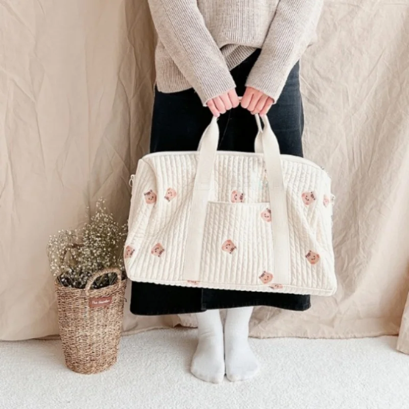 Embroidered Lightweight Bag Travel Capacity