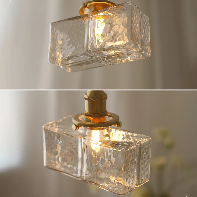 Retro Pendant Lights Glass Lamp Shades Pendant Lamps Ceiling Dining Room Bedroom Bedside Dining Table Lighting