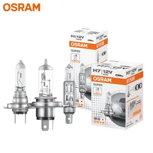 Оригинальная желтая светильник ПА OSRAM H1 H4 H3 H7 12 В 55 Вт 65 Вт 100 вт стандартная лампа 3200K фара противотумансветильник фара Автомобильная галогеновая лампа OEM качества 1X