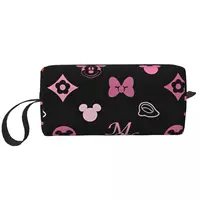 Cartoon Minnie Mickey Mouse Cosmetic Bag for Women Makeup Bags Travel Zipper Toiletry Bag Organizer Pouch 1