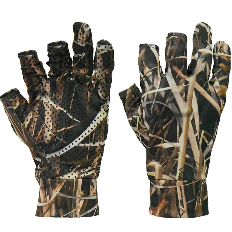 Camo Gloves Tactical Equipment Breathful Anti-slip 3D Camouflage Gloves For Woodland Shooting Feild Hunting Hidden Accessories