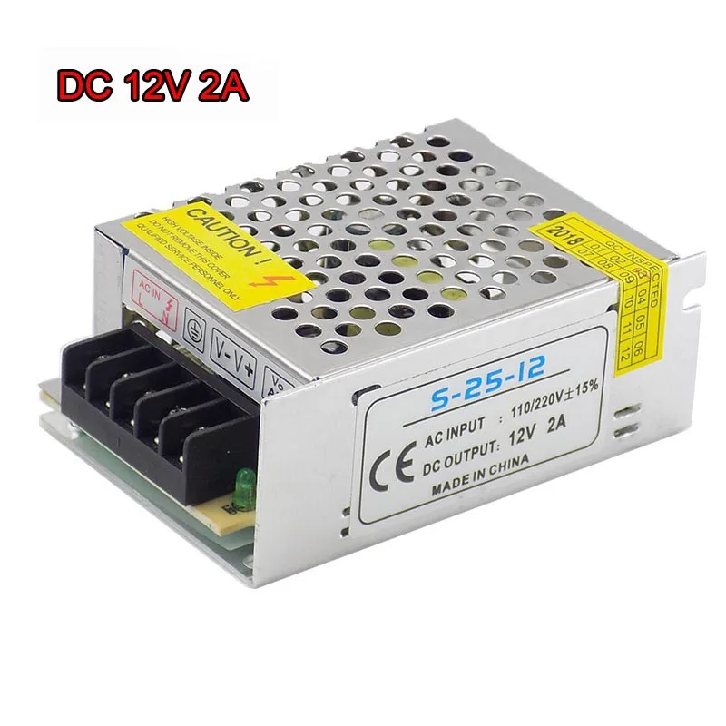 

DC 12V 2A источник питания трансформатора CCTV для светодиодной ленты