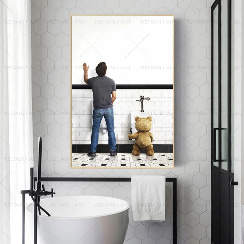 Printable Subway Wall Art Bathroom