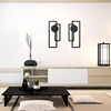 Iron Line Wall Hanging Ornament Antique Silhouette Metal Pendant Art Crafts Living Room Home Office Decoration 2