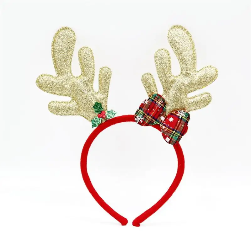 Christmas Decorative Headband Buckle Antlers Snowman Head Buckle Hoop Christmas Party Decorations Adult Childrens Headband
