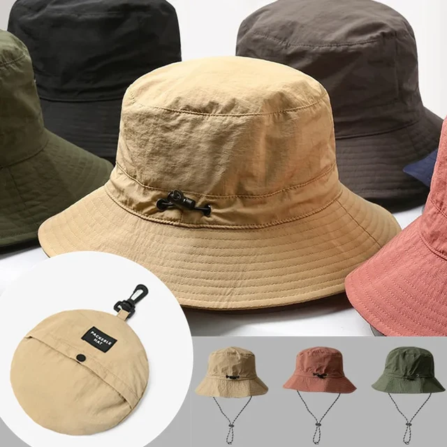 Waterproof Bucket Hat Outdoor Camping Hats Easy Storage UV Resistant Hat  for Men Quick Drying Bucket Caps for Women - AliExpress