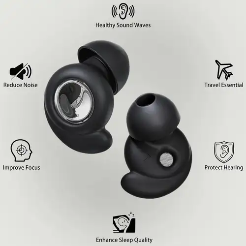 Eayburst Silicone Ear Plugs for Sleeping Ultra Comfortable Reusable Earplugs with Noise Cancelling Hearing Protection Earplug - Image 4