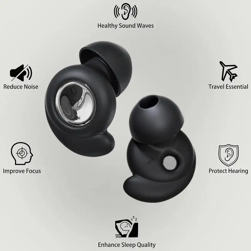 Eayburst Silicone Ear Plugs for Sleeping Ultra Comfortable Reusable Earplugs with Noise Cancelling Hearing Protection Earplug - Image 4