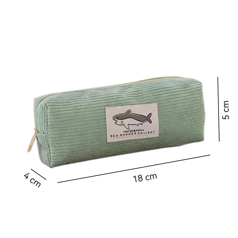 pencil cases pen storage bag stationery box cute shark for girls school student