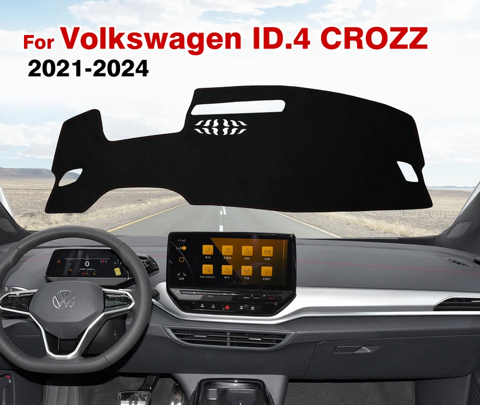 Sonnenschutz Armaturenbrett Abdeckung Für VW ID.4 CROZZ 2020-2022 - Schwarz Ohne HUD