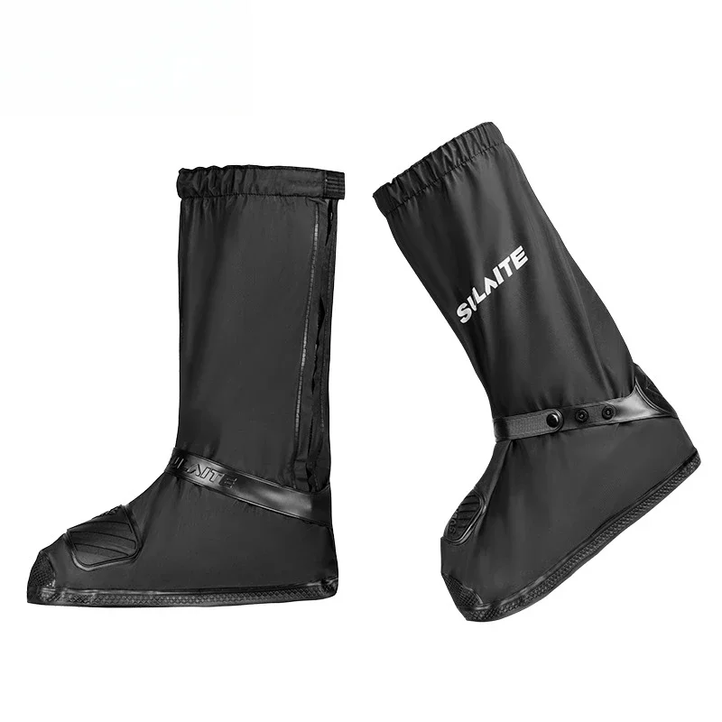 Motorcycle shoe cover Thickened non-slip and wear-resistant rain shoes Outdoor riding Rainproof high rain boot cover