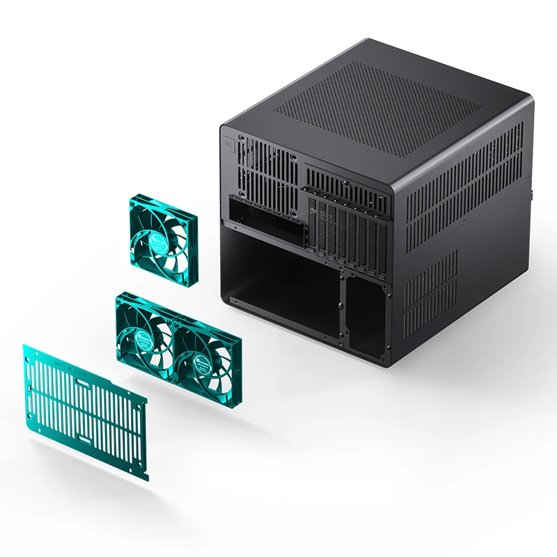 NAS Computer Chassis ITX/M-ATX/ATX/E-ATX PC Case 12+4 Hard Disk Space ATX Power Supply Fan Aluminum Desktop Case pc case pc chassis computer chassis frame