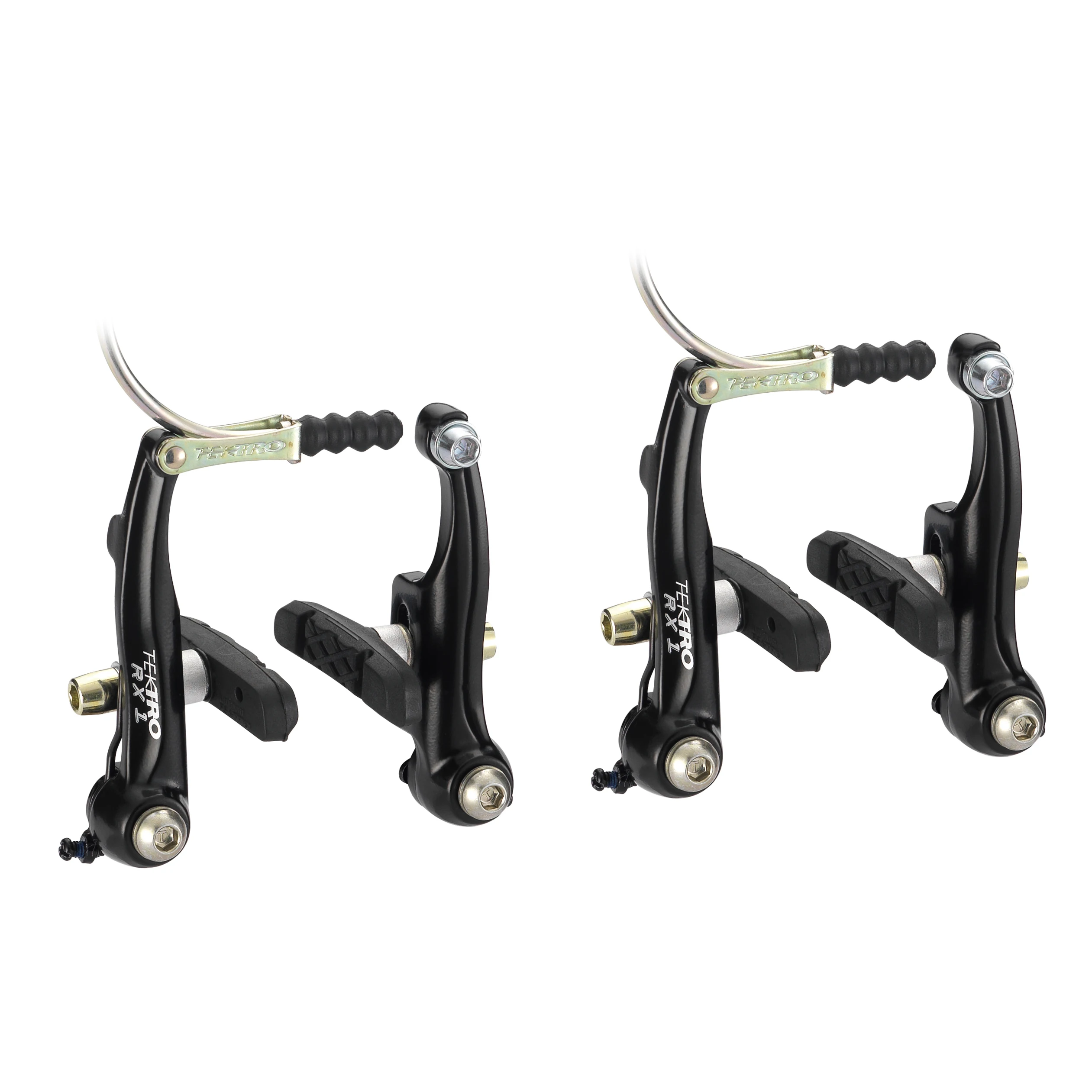TEKTRO RX1 BMX Bremssattel Mini-V-Bremse, seitliche Zugbremse aus Aluminiumlegierung, Fahrradklemmarmlänge 80 mm, mit 836.12 Bremsbacken – Detail 5