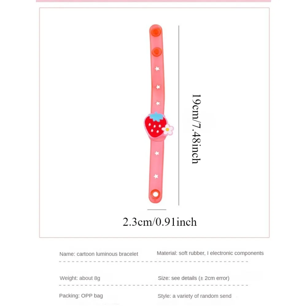 Children Toys Watch Cartoon Light Up Bracelet Glitter Gifts Party Decorations Glow-in-the-dark Props