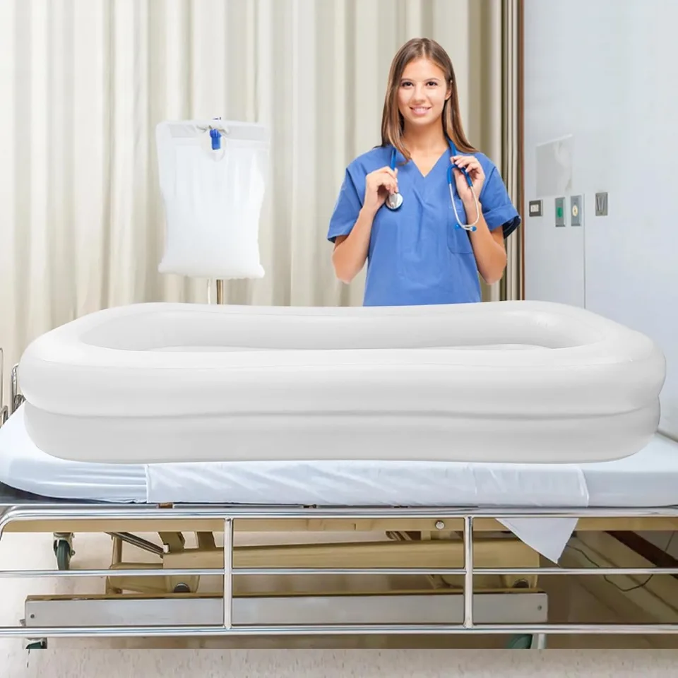 Portable Inflatable Bathtub for Bedridden Patients
