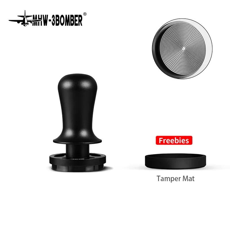 MHW-3BOMBER 2.0 Tamper à café 58 mm avec Pression constante, Retour sonore, 3 Ressorts intégrés 15/30lbs, Tamper Espresso 58,35 mm, modèle : T6172T