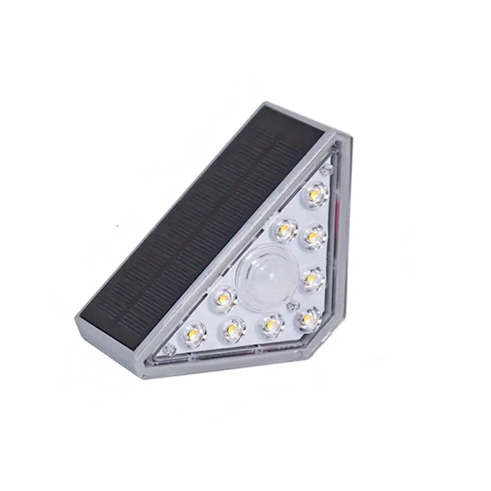 

1.2W Triangular Design Solar Stair Lights IP68 Waterproof LED Outdoor Solar Step Lights For Stair Step Porch Patio Decor