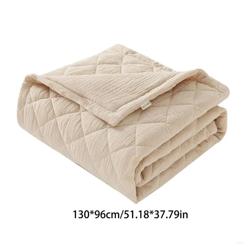 Versatile Cotton Baby Blanket Lightweight & Breathable Cover for Cribs Strollers 425F