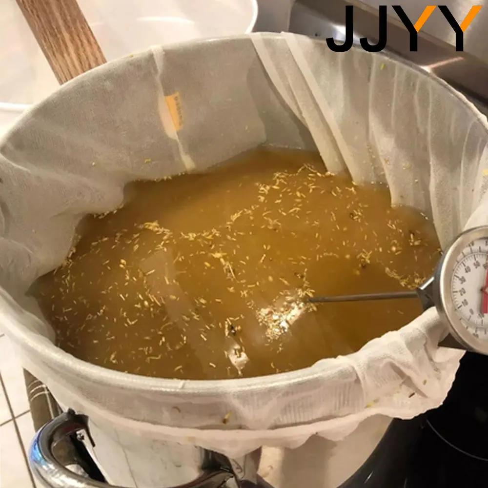 JJYY 100/200/300 Mesh Nylon Filter Nut Milk Bag Net Yogurt Tea Beer Coffee Oil Food Filter Strainers Mesh Kitchen Strainer Bags food strainer bag