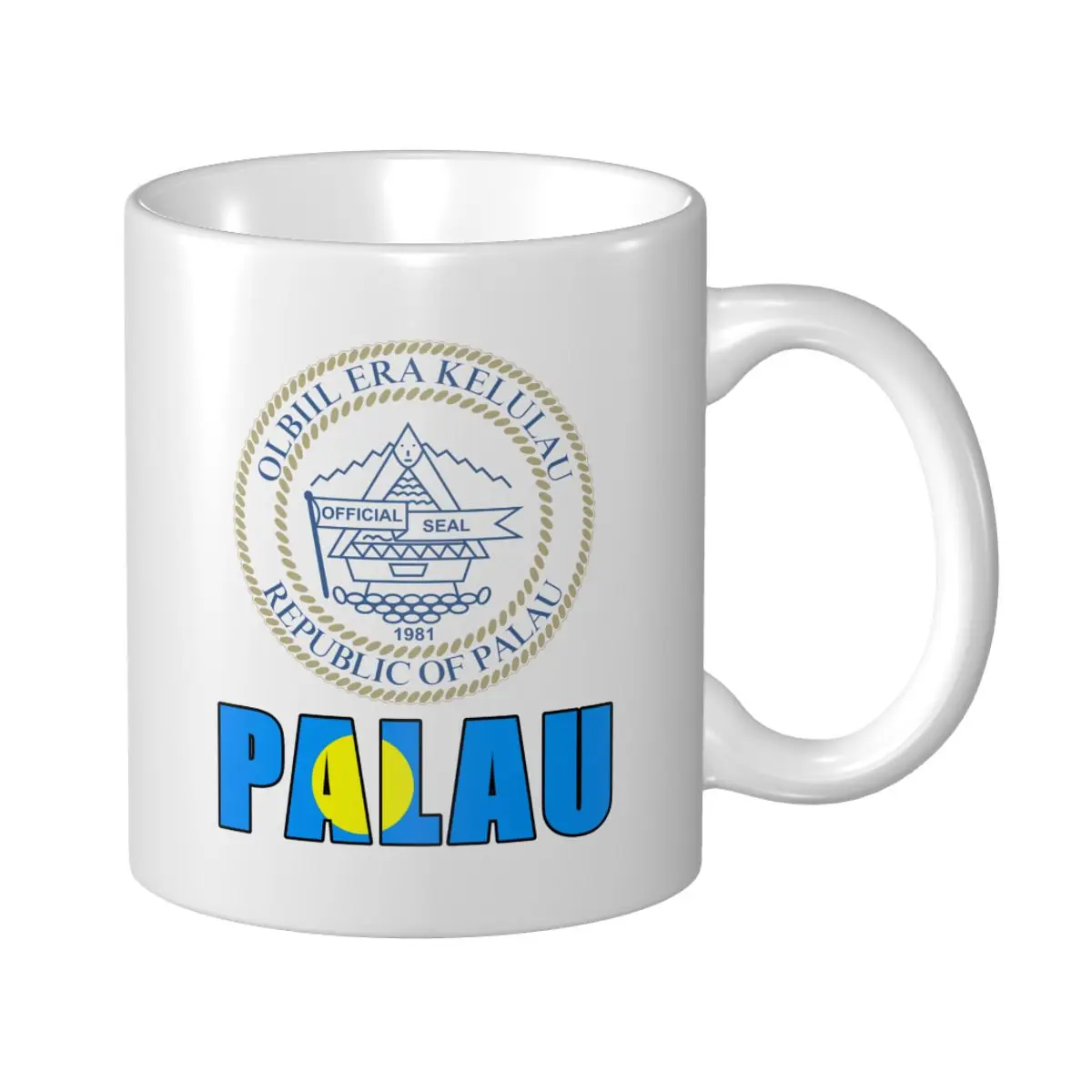 

Кружка Mark Cup с эмблемой Palau флаг с надписью, кофейные кружки, чайные, Дорожные Кружки для офиса и дома