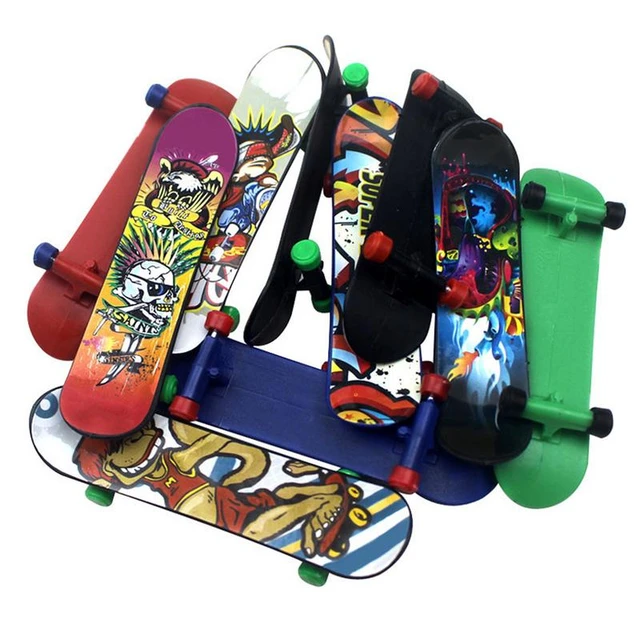 10 Pièces Mini Skate Doigt, Mini Skateboard, Finger Skate, Professionnels  Mini Planche à roulettes pour Enfants ou comme Décoration de Skateboard  Anniversaires Cadeau