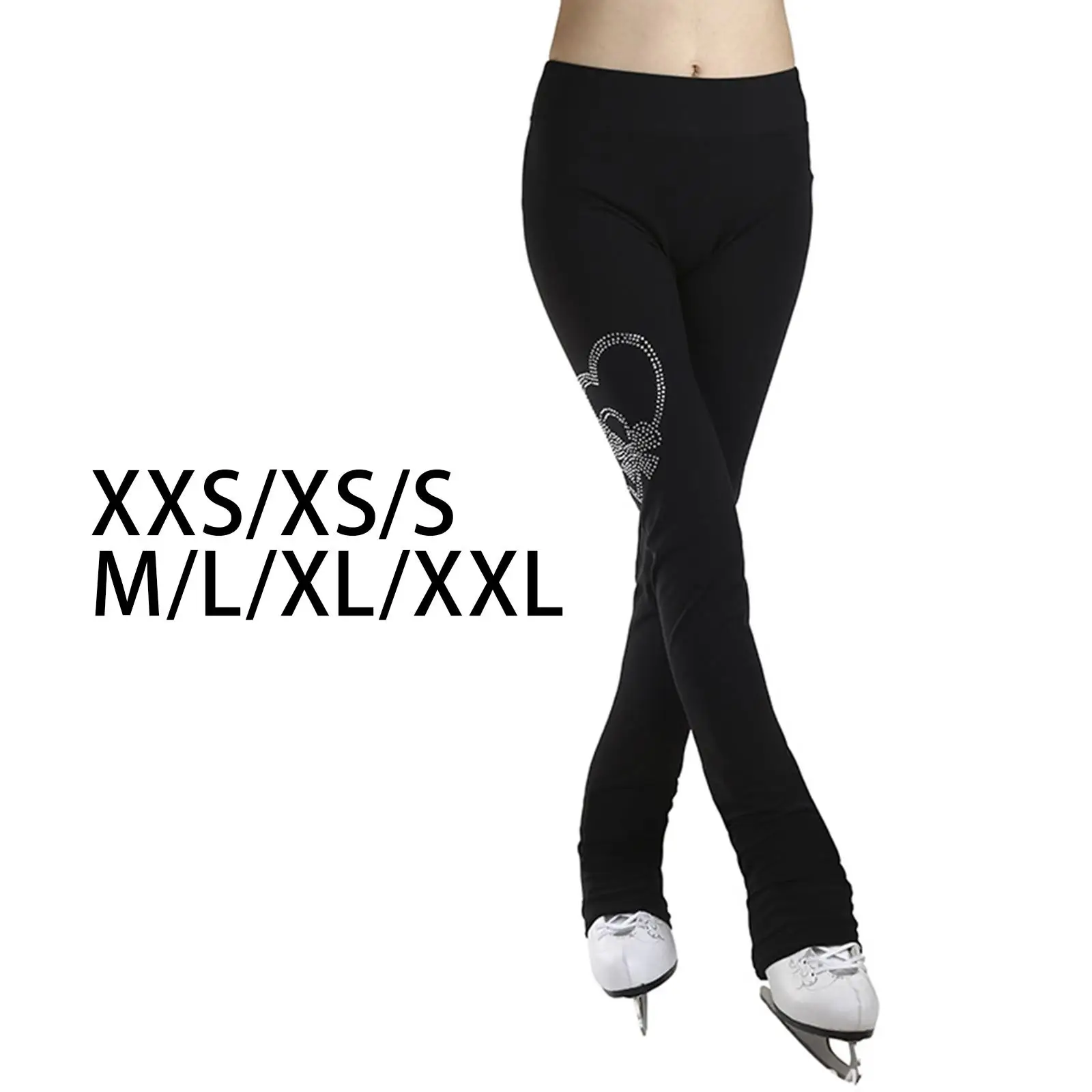Figure Skating Long Pants Thickening Thermal Over The Boot Tights for Women