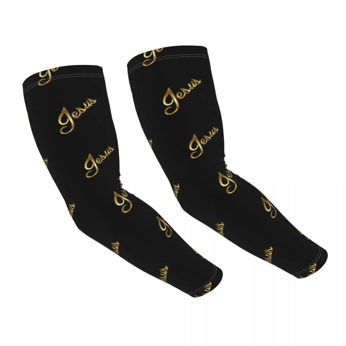 

Jesus Cooling Arm Sleeves for Christian God Bible Faith Christianity Quote Christ Religious Cycling Fishing Tattoo Cover Up