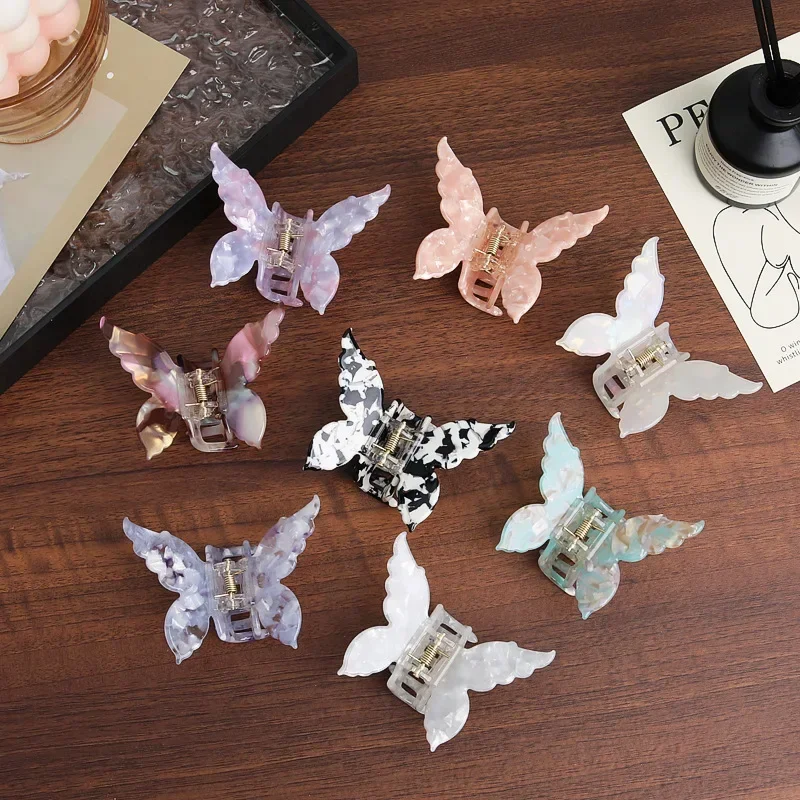 Acetate Butterfly Hair Claw French Style Hair Styling Tools Accessories Retro Clamps Women Hairpins hair claw