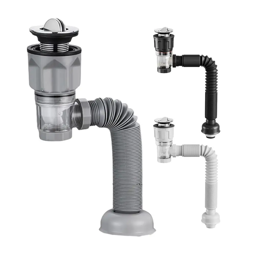 Retractable Anti Odor Drain Pipe Image 1
