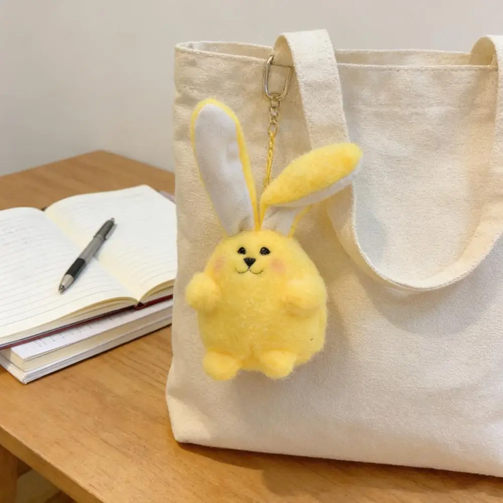 Porte-clés en peluche mignon, lapin aux longues oreilles, sac à dos, cadeau, jouet, décoration, pendentif, U7Z3_voghion.com