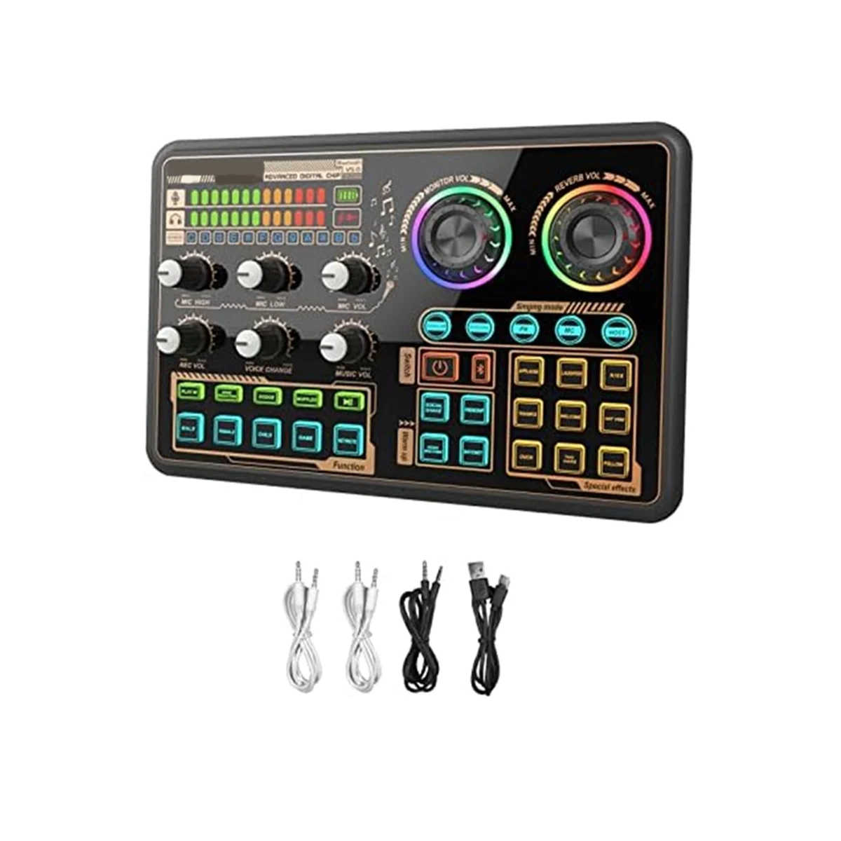 Sound-Effects-Board-Audio-Interface-Live-Sound-Board-for-PC-Microphone ...