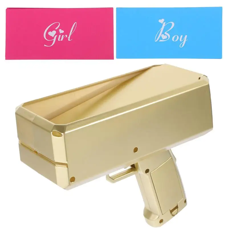 Baby Boy Gender Toys for Babies Funny Party Girl Reveal Money Spray Prop Paper Playing Sprayer