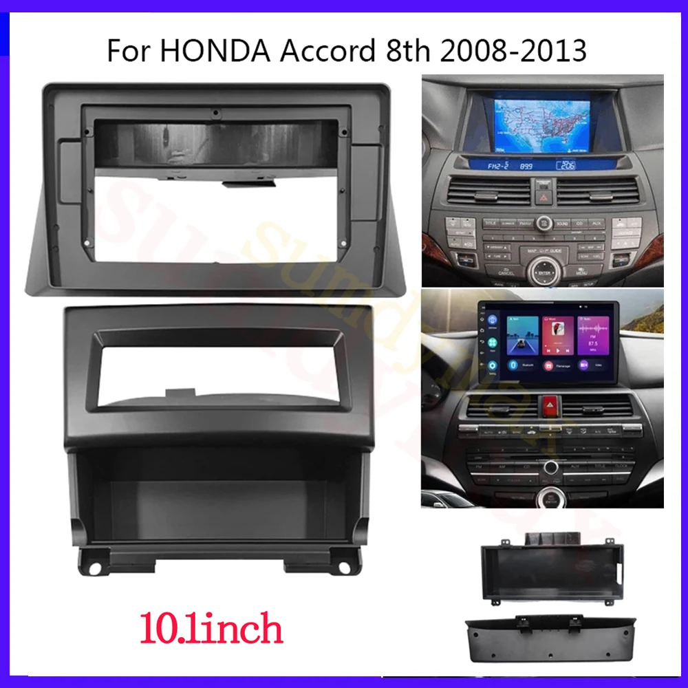 

Автомобильная магнитола 10,1 дюйма, подходит для Honda Accord 8 2008-2013, стерео, DVD-плеер, установка, объемная отделка, панель, аудио рамка, ободок