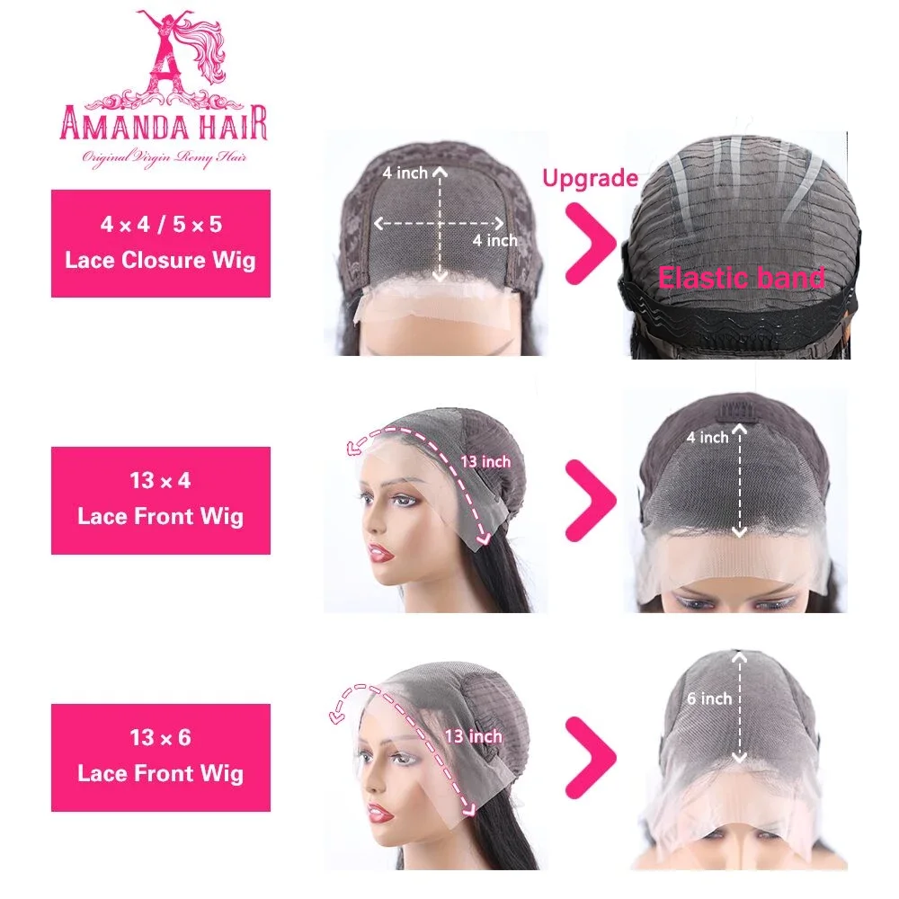 HD Lace Frontal Wig 28 30 inch Bone Straight Human Hair Wigs 220% 13x4/6 Lace Front Wigs 5x5 Human Hair Lace Closure Wigs