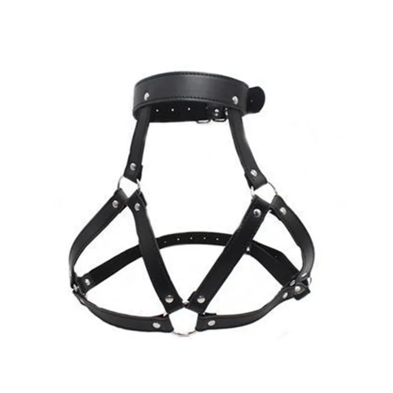Erotic Lingerie Erotic Bondage Clothes Leather Flirting Costumes Adult Sex Toys Bondage Neck Sleeves Women Sexy Lingerie Exotic Hollow Bra