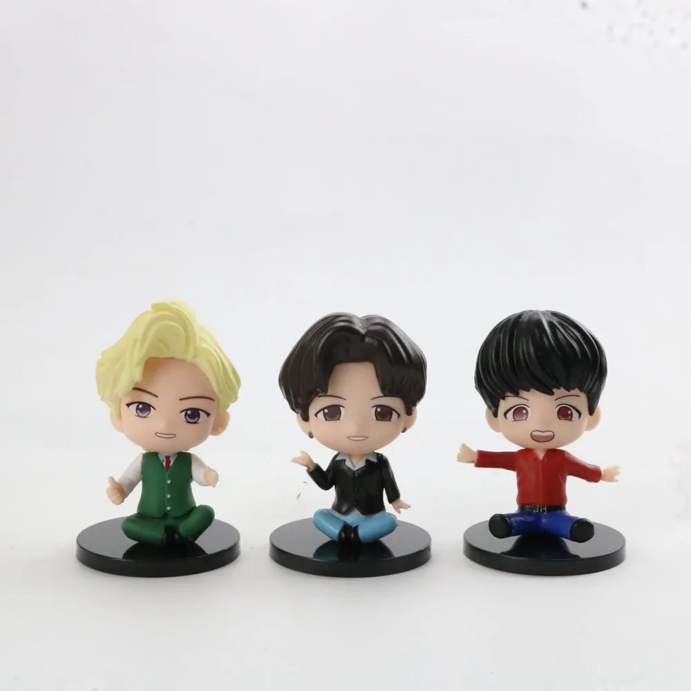 7 Pcs / Set KPOP BTS Bangtan Boys 6-inch Fashion Figures in OPP