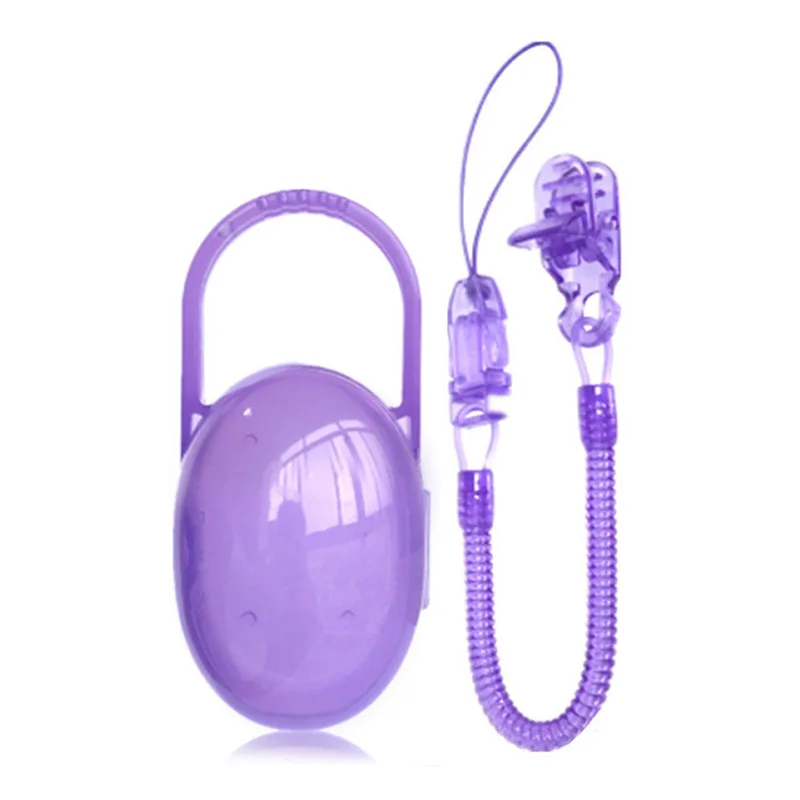 Baby Infant Toddler Dummy Pacifier Chain Holder Travel Storage Box Retractable Elastic Holder Strap Pacifier Nipple Cradle Case teething toys,pacifier clip,pacifier chain,pacifier accessories