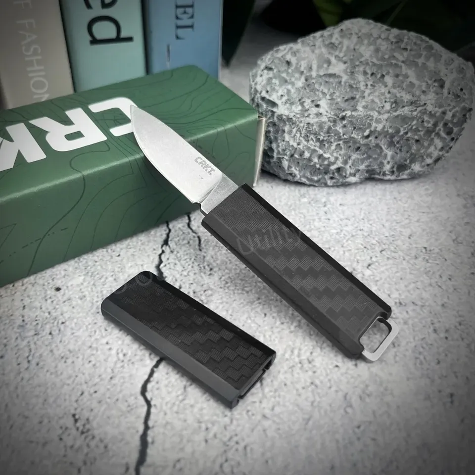 Mini CR 2425 Pocket Fixed Blade Knife  Sharp 8Cr13Mov Blade Portable Camping Outdoor Survival Knife EDC Cutting Tool W/ Sheath