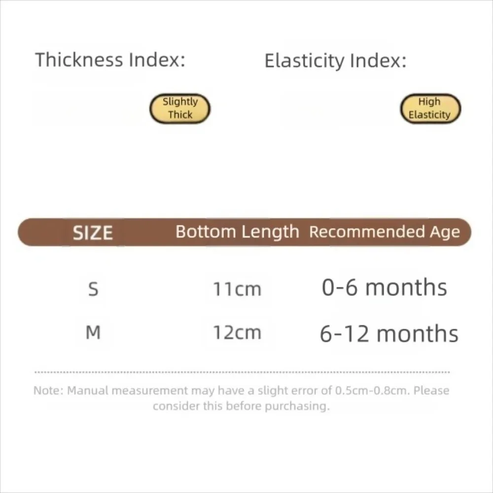 Thickened Suede Leather Shoes Fleece-Lined Suede Leather Socks Shoes Anti-slip Soft Bottom Infants Winter Booties 0-12 Months