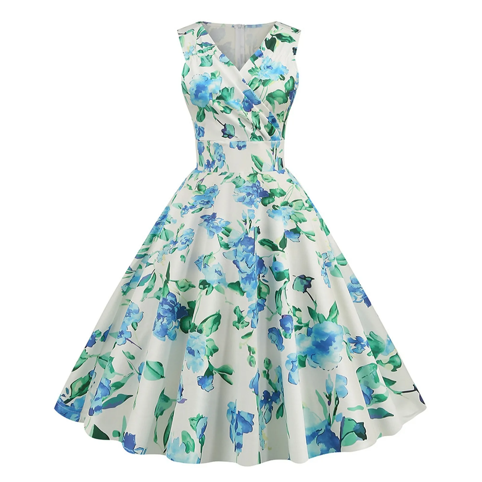 

2024 Летнія сукенкі Women's Vintage Print Dress Cocktail Party Cocktail Simple and Fashionable Simple and Fashionable Dress